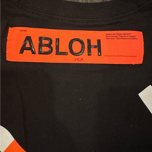 Virgil Abloh x MCA Figures of Speech Tape Tee, unisex, size small - Picture 3 of 4